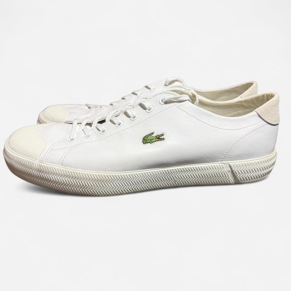 Y2K Lacoste White Gripshot Mens Casual Shoes Size 13